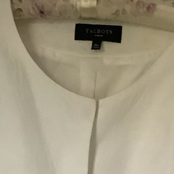 Talbots plus size linen jacket peplum 18W - Picture 5 of 8